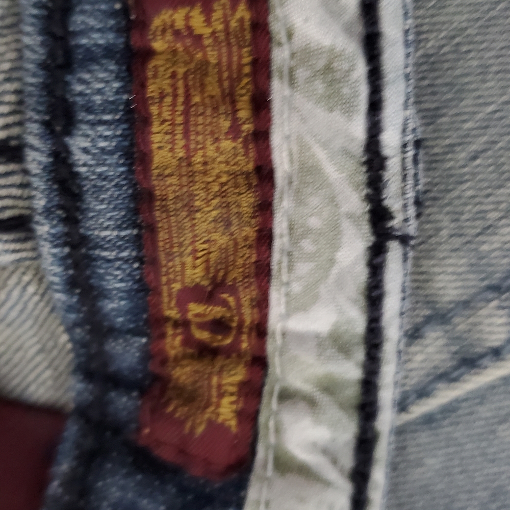 ZD Distressed Skinny Blue Jeans Size 9 - Picture 7 of 8